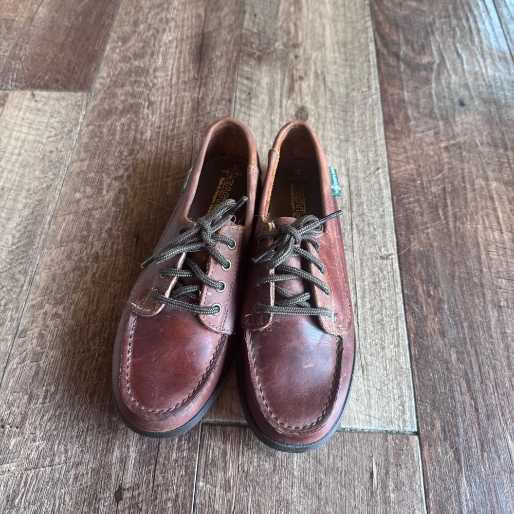 Eastland Brown Leather Boat-Style Loafers